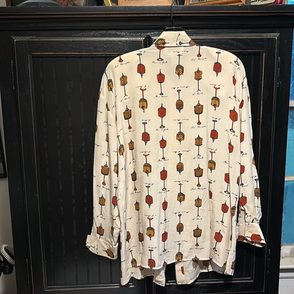 VINTAGE SILK BLOUSE - Picture 2 of 5